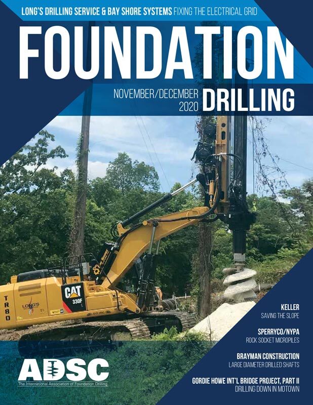 Cover of November/December Foundation Drilling Magainze